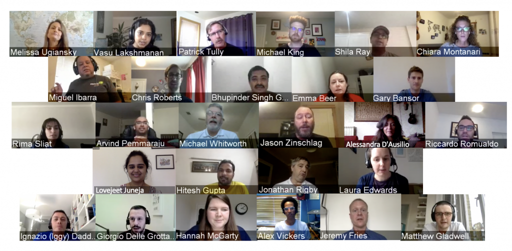 A group of speakers and organizers of the EG Agile Summit 2020